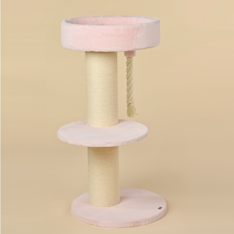 Cat Tree Maine Coon Lounge Sleeper (Pink Teddy)