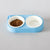 CoBowl | Double Ceramic Feeding Bowl for Cats & Dogs (Blue) 31 x 17 & Ø12cm - 300ml