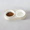 CoBowl | Double Ceramic Feeding Bowl for Cats & Dogs (Cappuccino) 31 x 17 & Ø12cm - 300ml