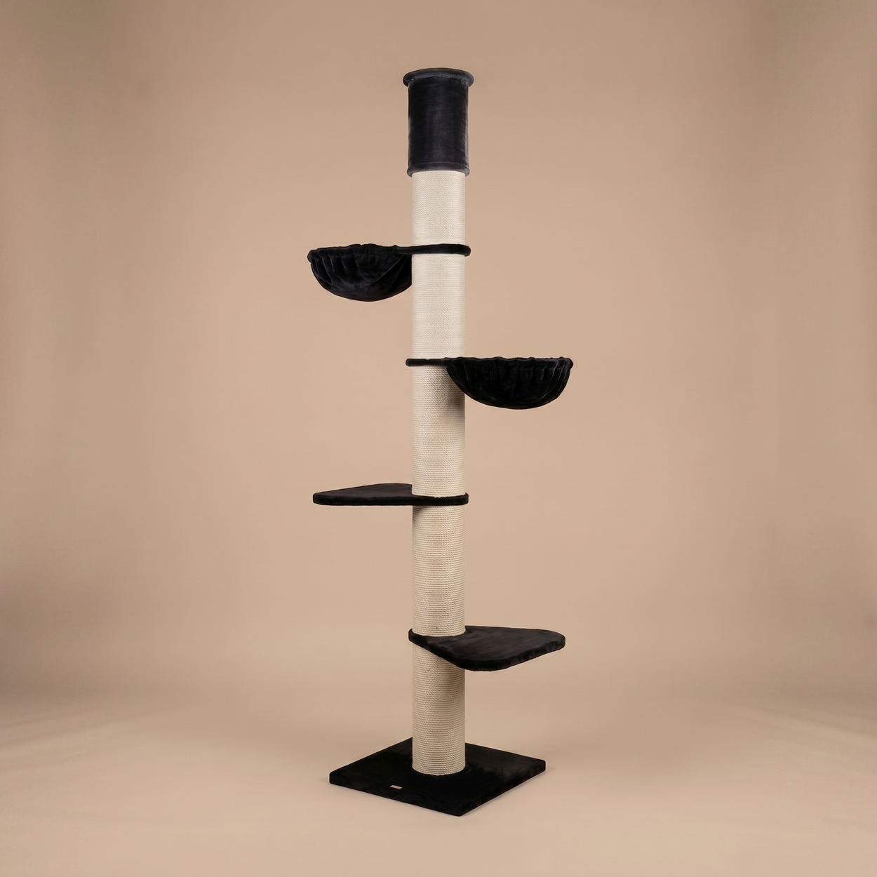 Cat Tree Maine Coon Tower (Black Teddy) 235-255 cm
