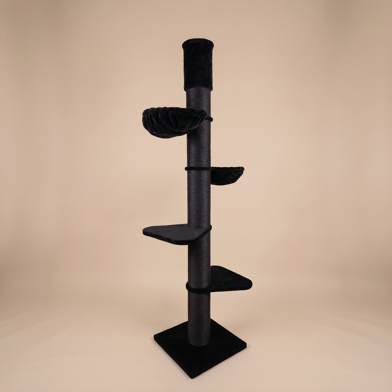 Cat Tree Maine Coon Tower Blackline (Black Teddy) 235-255 cm