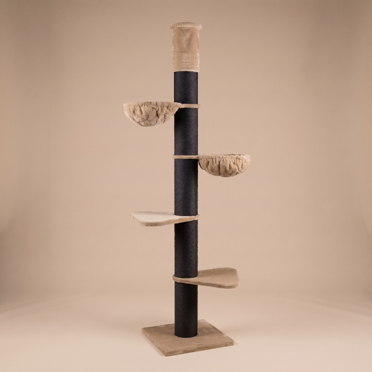 Cat Tree Maine Coon Tower Blackline (Cappuccino Teddy) 245-265 cm