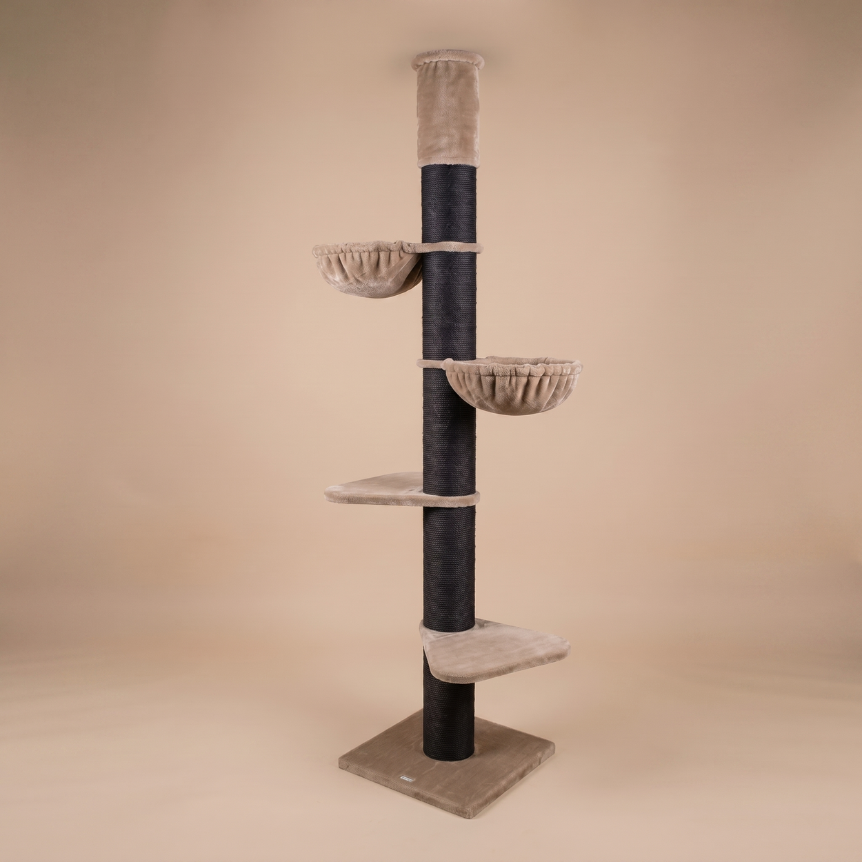 Cat Tree Maine Coon Tower Blackline (Cappuccino Teddy) 225-245 cm