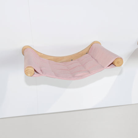 Wall-mounted Cat Climbing Wall - Luxury Hammock XXL (Pink)