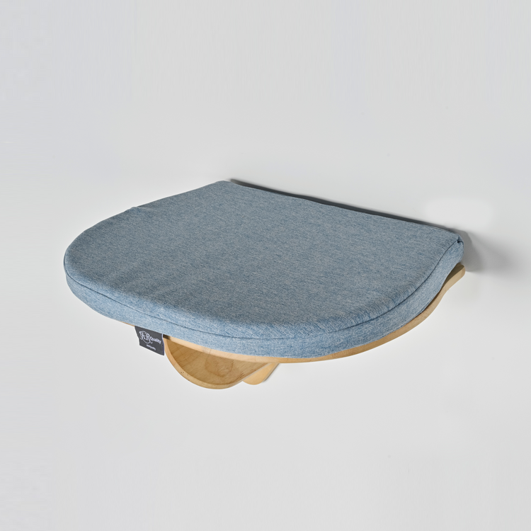 Wall-mounted Cat Climbing Wall - Luxury Cat Bed (Denim Blue)