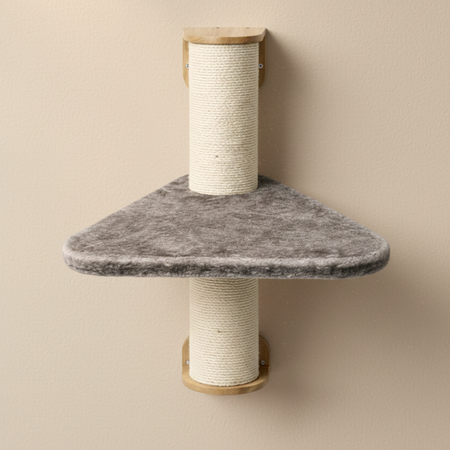 Cat Climbing Wall - Wall Sisalpole XXL with Step 55x55 (Taupe)
