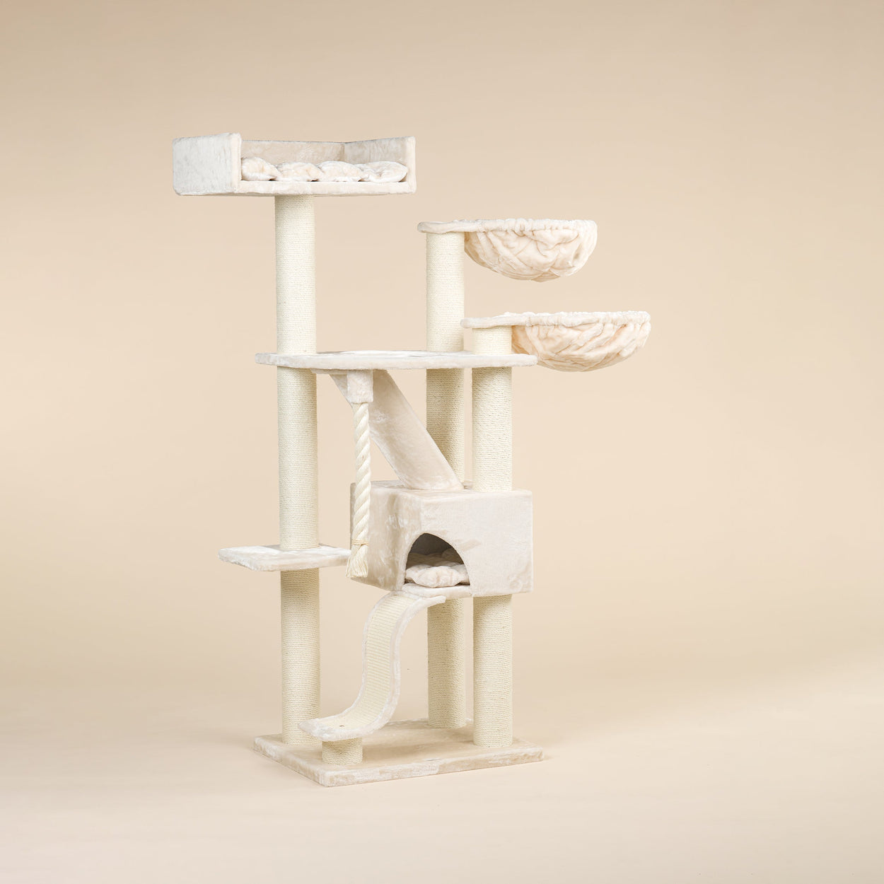 Kilimandjaro Plus Cream Cat Tree for large cats from RHR Pets