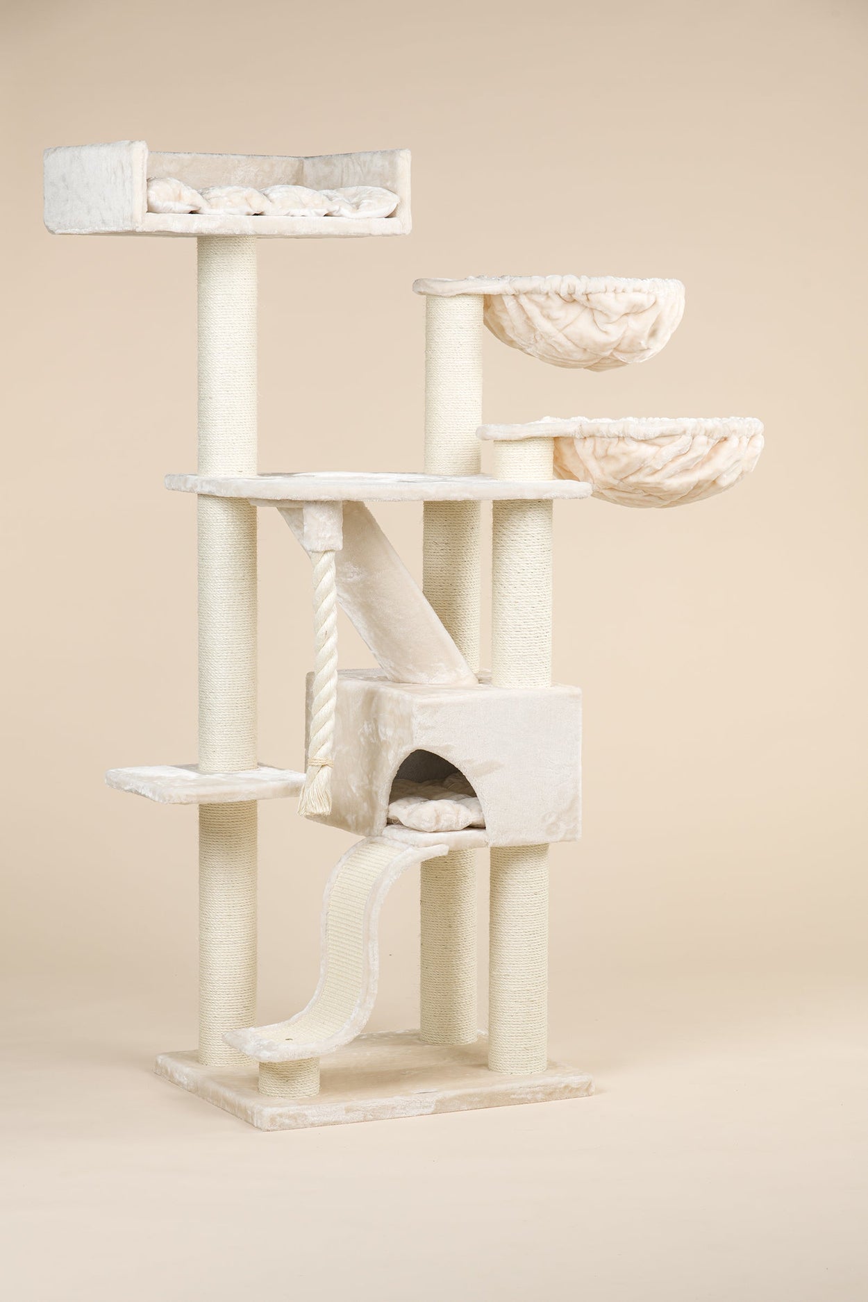 Kilimandjaro Plus Cream Cat Tree for large cats from RHR Pets