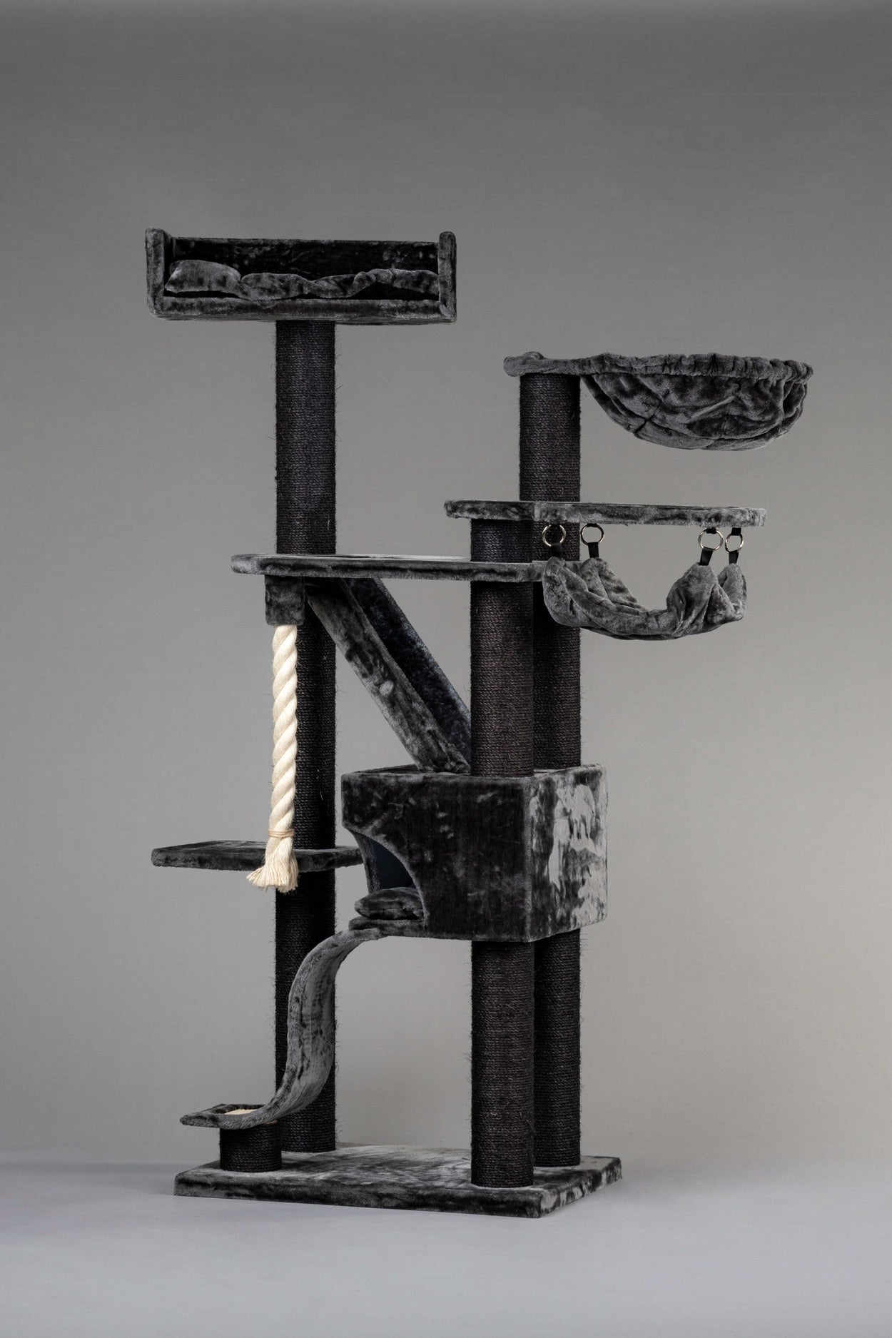 Cat Tree Kilimandjaro de Luxe Blackline Crown (Dark Grey)