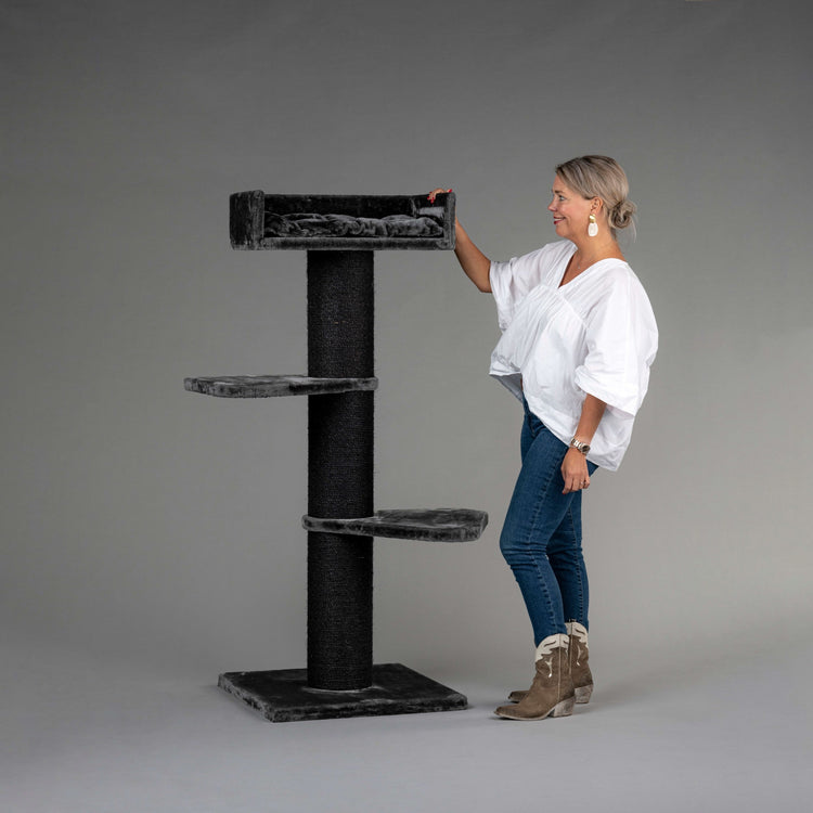 Cat Tree Royalty Blackline (Dark Grey)