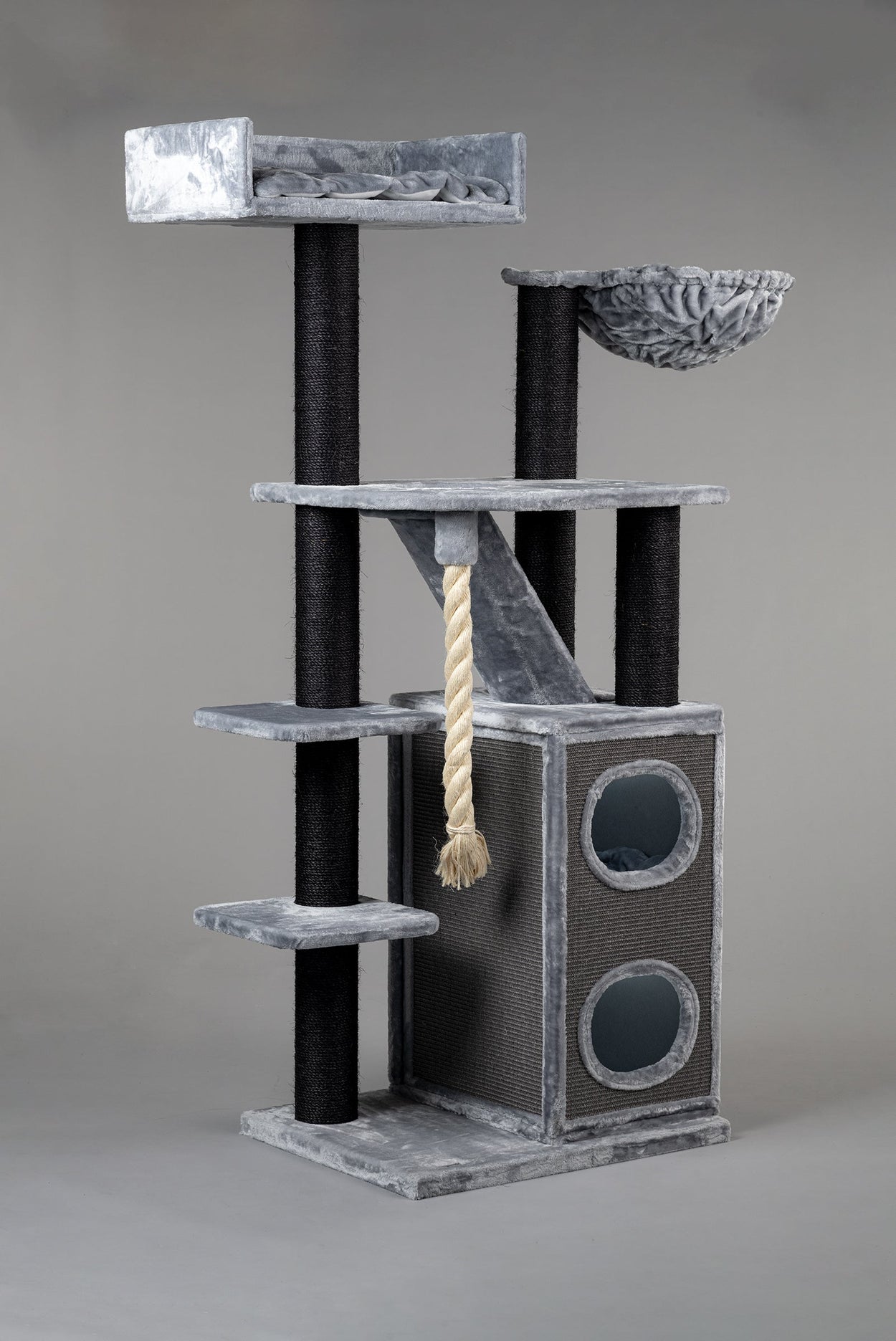 Cat Tree Cat Penthouse Blackline (Light Grey)