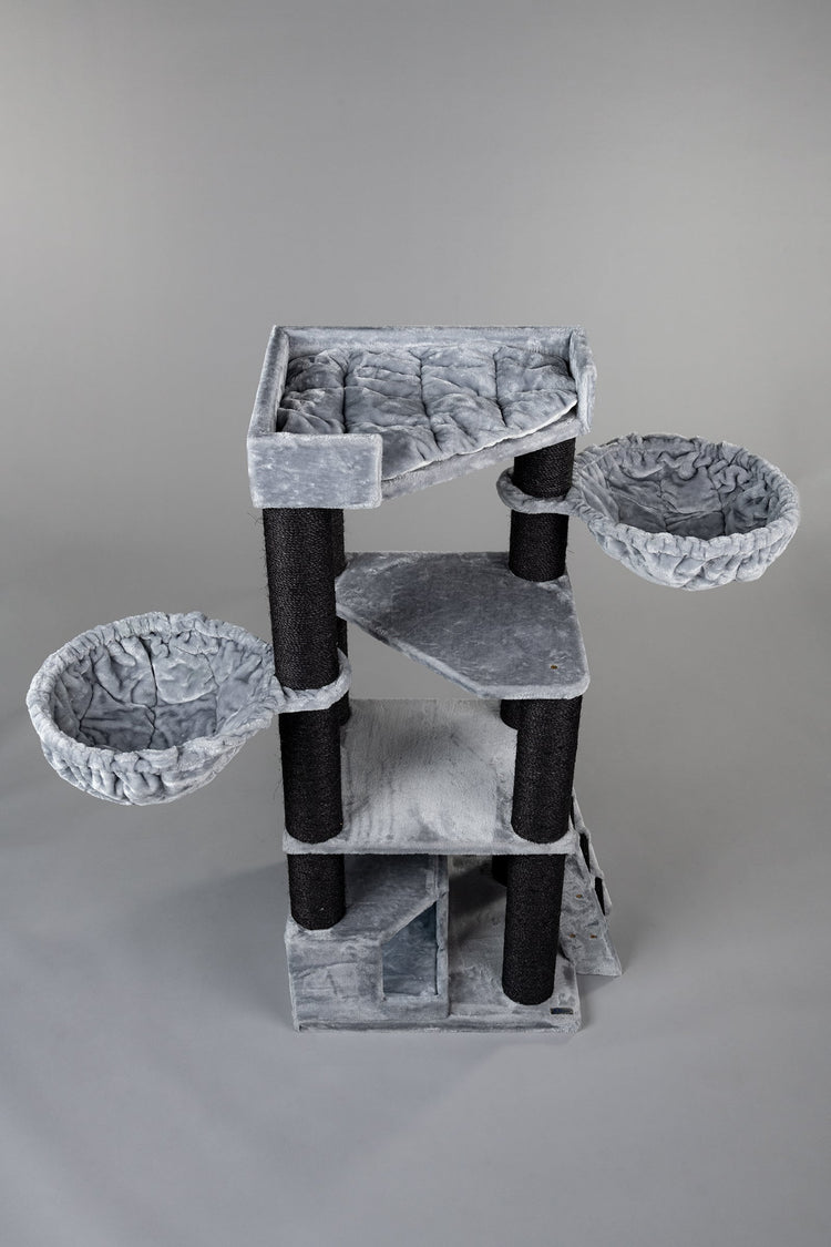 Cat Tree Corner Coon Blackline (Light Grey)