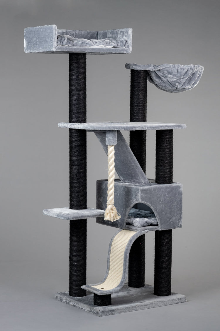 Cat Tree Kilimandjaro de Luxe Blackline (Light Grey)