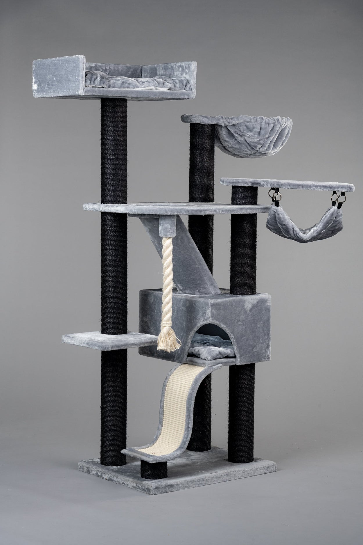 Cat Tree Kilimandjaro de Luxe Blackline Crown (Light Grey)