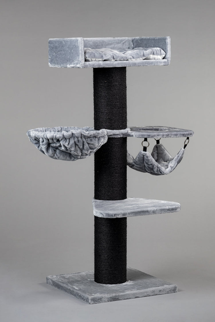 Cat Tree Royalty Blackline Crown Plus (Light Grey)