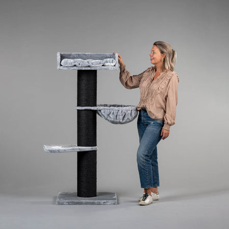 Cat Tree Royalty Blackline de Luxe (Light Grey)