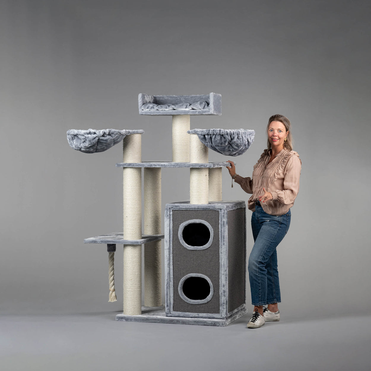 Cat Tree Cat Paradise (Light Grey)