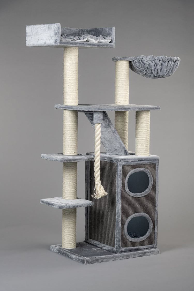Cat Tree Cat Penthouse (Light Grey)