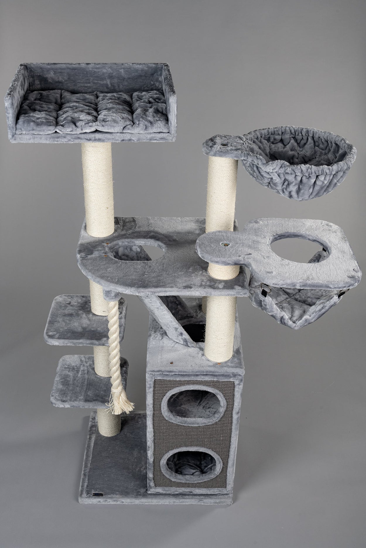 Cat Tree Cat Penthouse Crown (Light Grey)