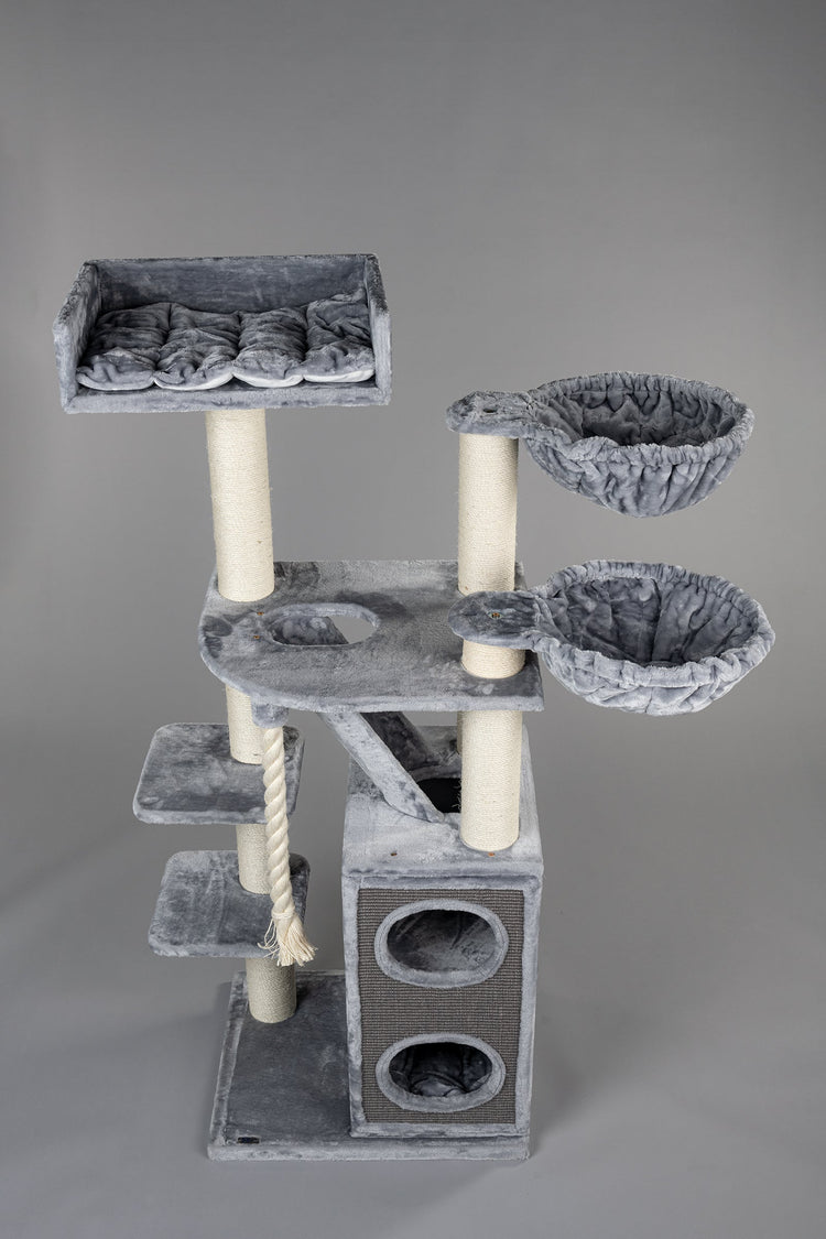 Cat Tree Cat Penthouse Plus (Light Grey)