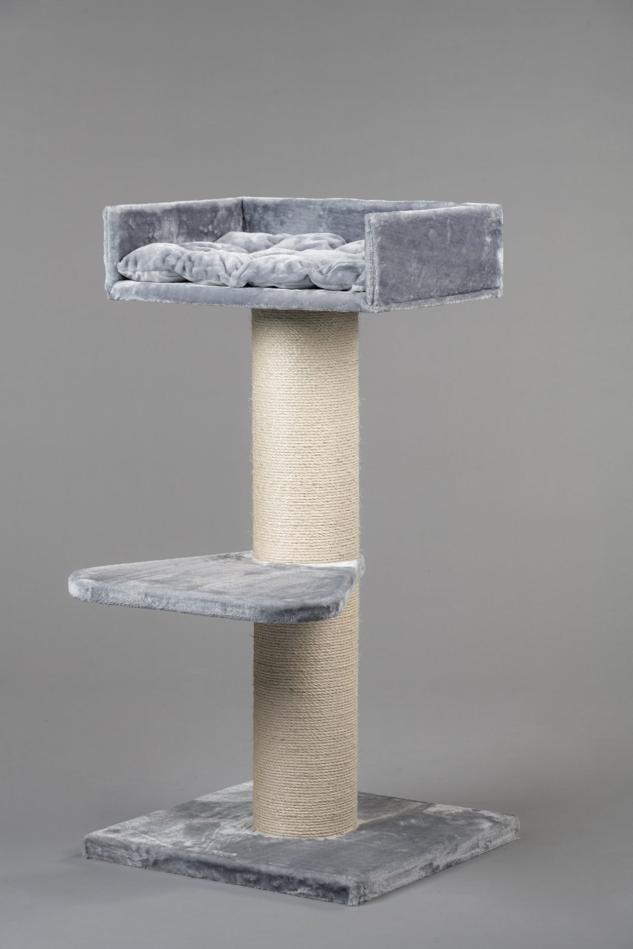 Grey cat outlet stand