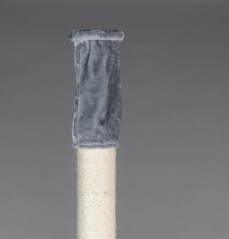 Floor-To-Ceiling Tensioner, 12-15 cm Sisal Poles (Light Grey)