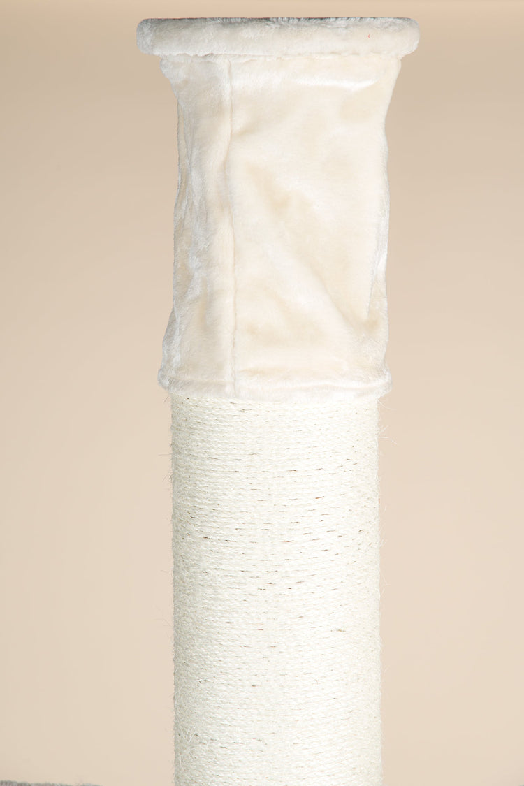 Floor-To-Ceiling Tensioner, 20 cm Sisal Poles (Cream)