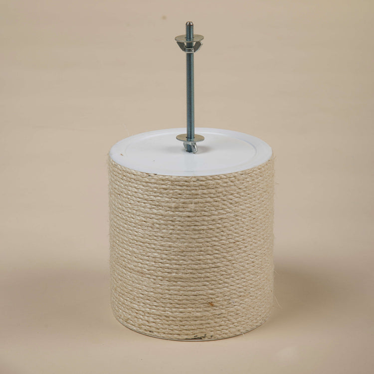 Floor-To-Ceiling Tensioner, 20 cm Sisal Poles (Light Grey)