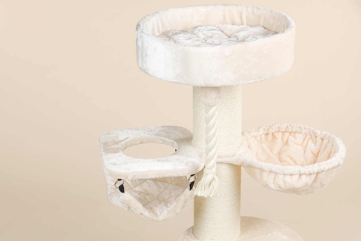 Cat Tree Maine Coon Sleeper Crown Plus (Cream)