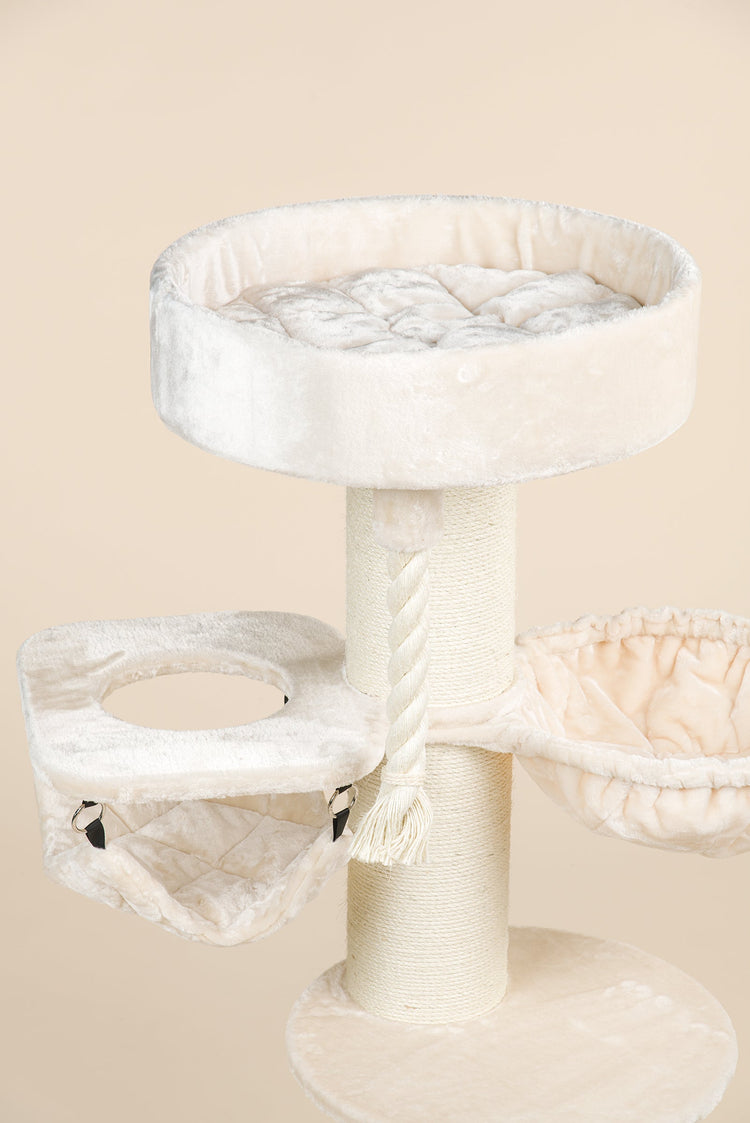 Cat Tree Maine Coon Sleeper Crown Plus (Cream)