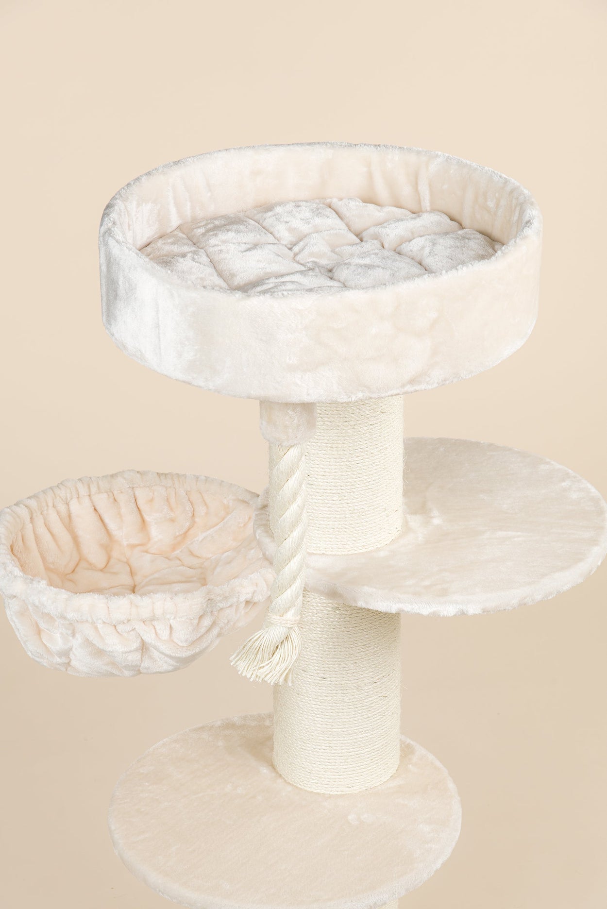 Cat Tree Maine Coon Sleeper Plus (Cream)