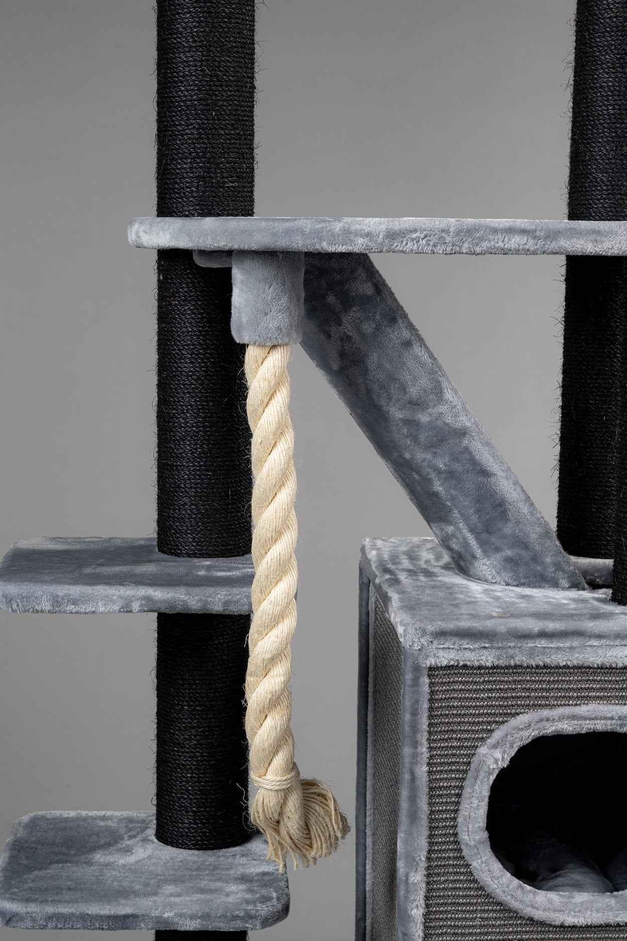 Cat Tree Cat Penthouse Blackline (Light Grey)