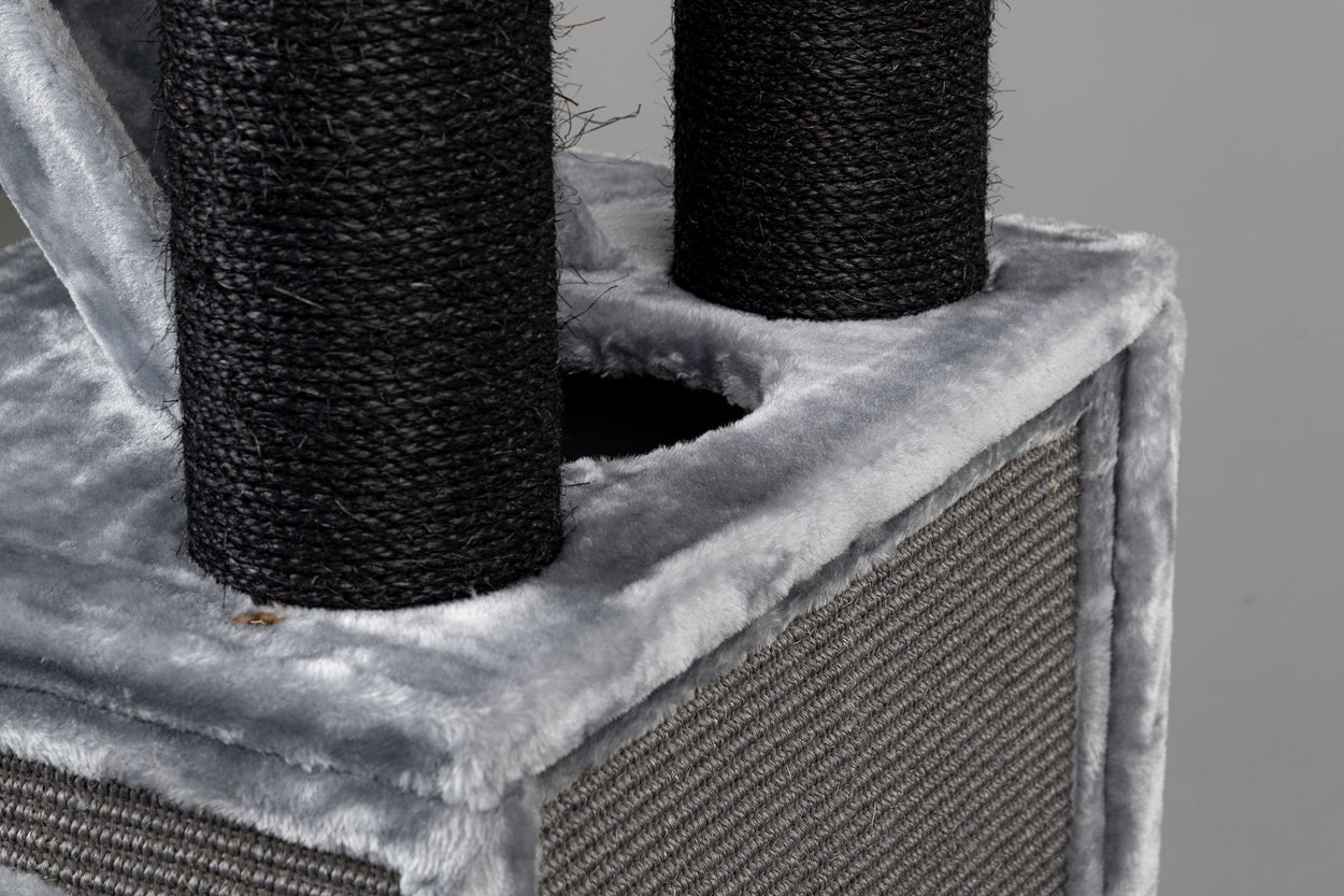 Cat Tree Cat Penthouse Blackline (Light Grey)