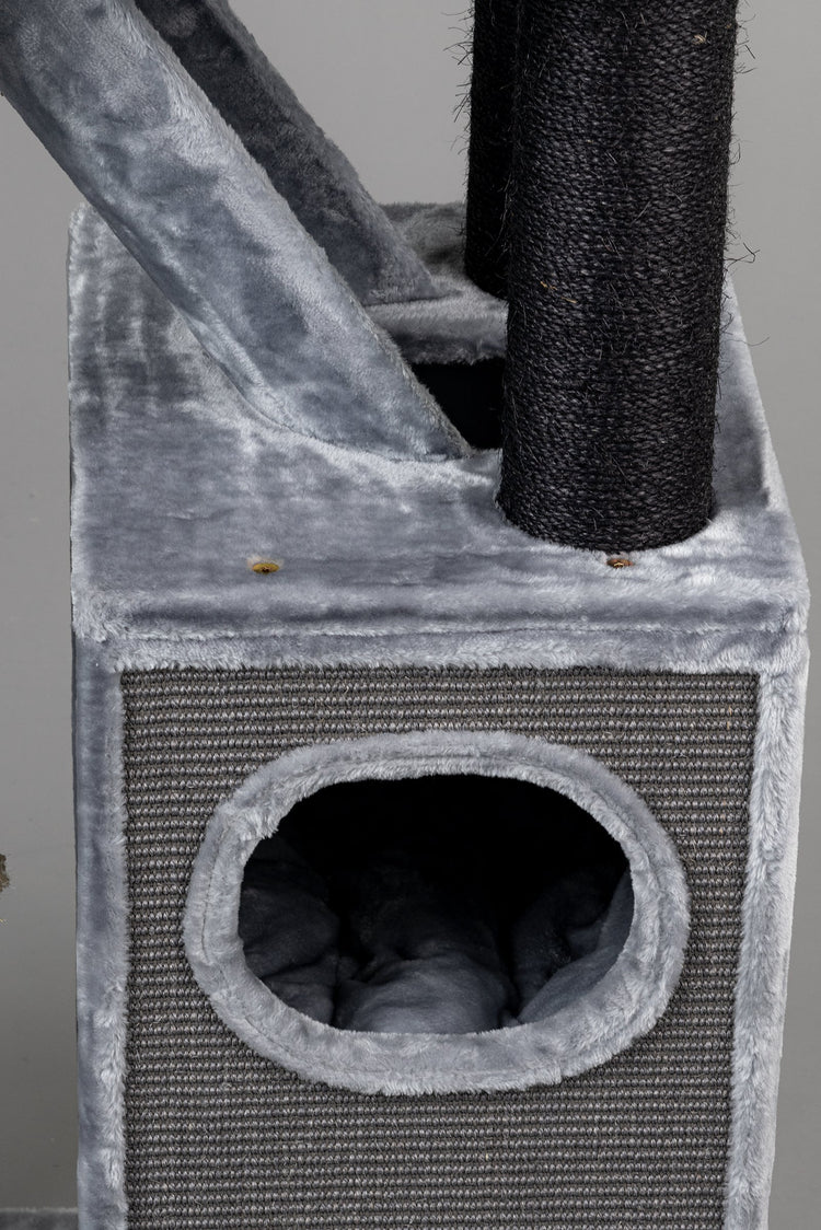 Cat Tree Cat Penthouse Blackline Plus (Light Grey)