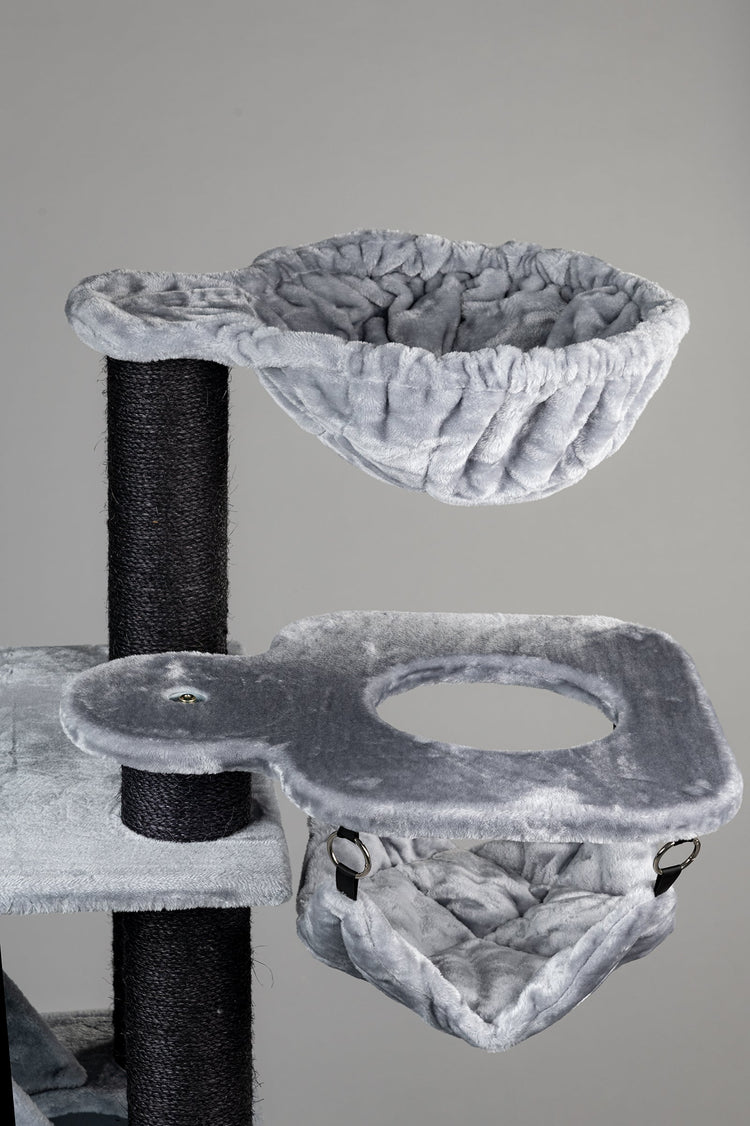 Cat Tree Kilimandjaro de Luxe Blackline Crown (Light Grey)