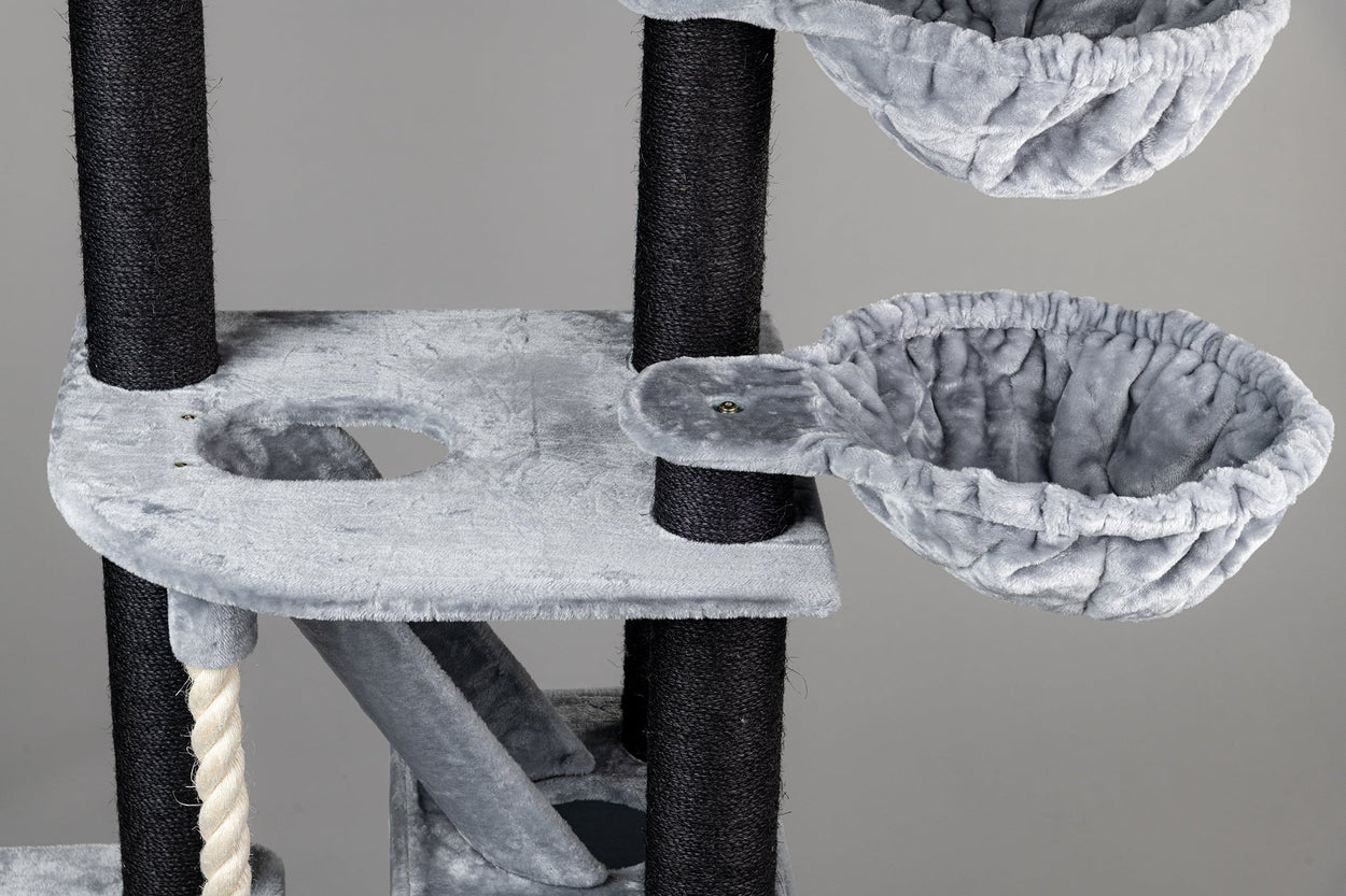 Cat Tree Kilimandjaro de Luxe Blackline Plus (Light Grey)