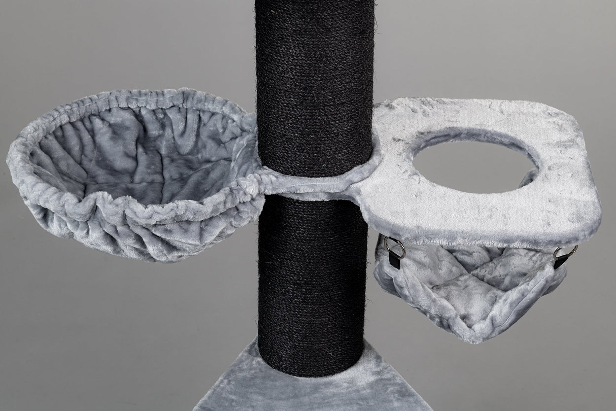 Cat Tree Royalty Blackline Crown Plus (Light Grey)