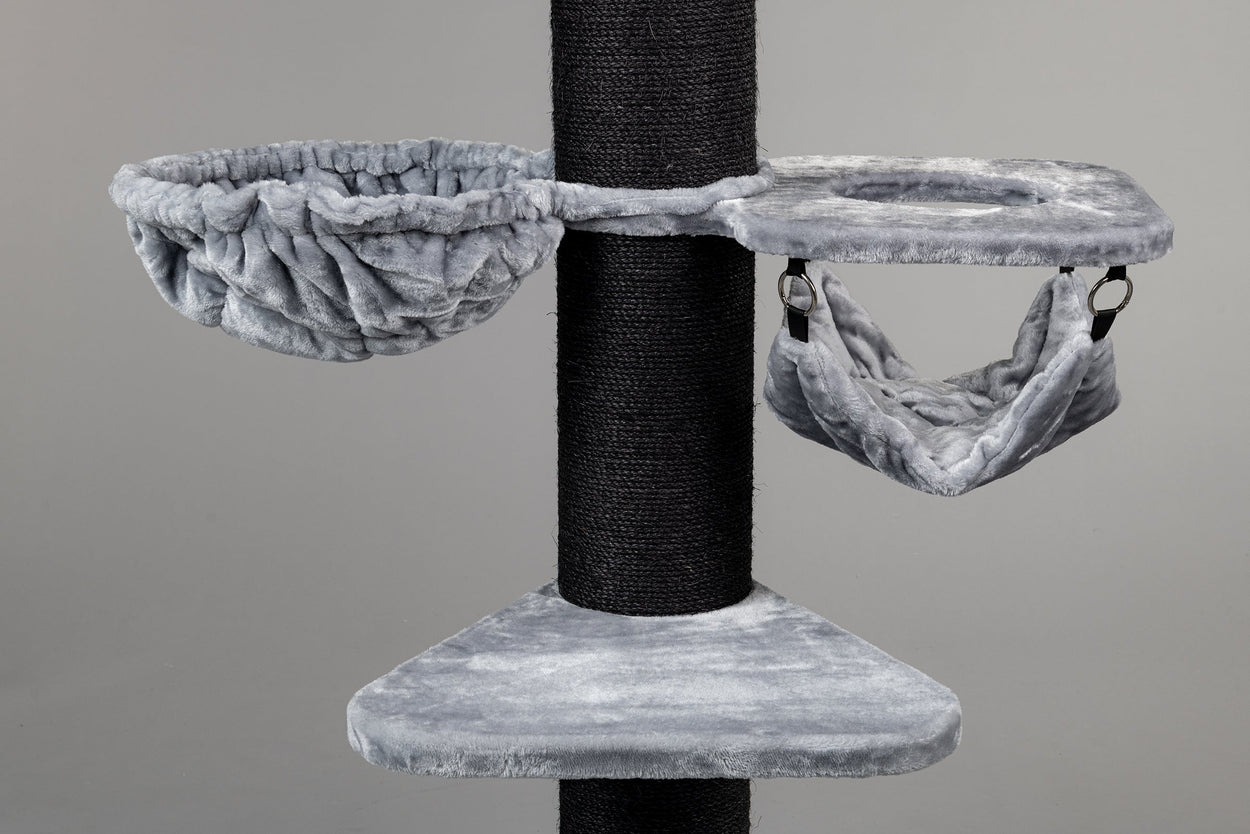 Cat Tree Royalty Blackline Crown Plus (Light Grey)