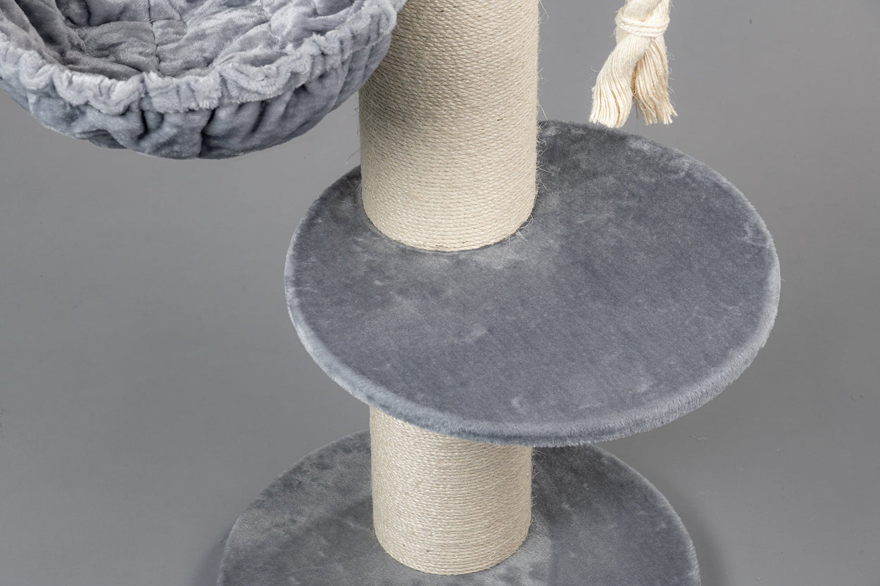Cat Tree Maine Coon Sleeper de Luxe (Light Grey)
