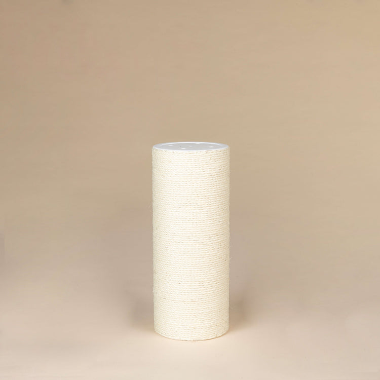 Sisal Pole 50 cm x 20 cmØ - M10 - 4 Screw Holes (Cream)