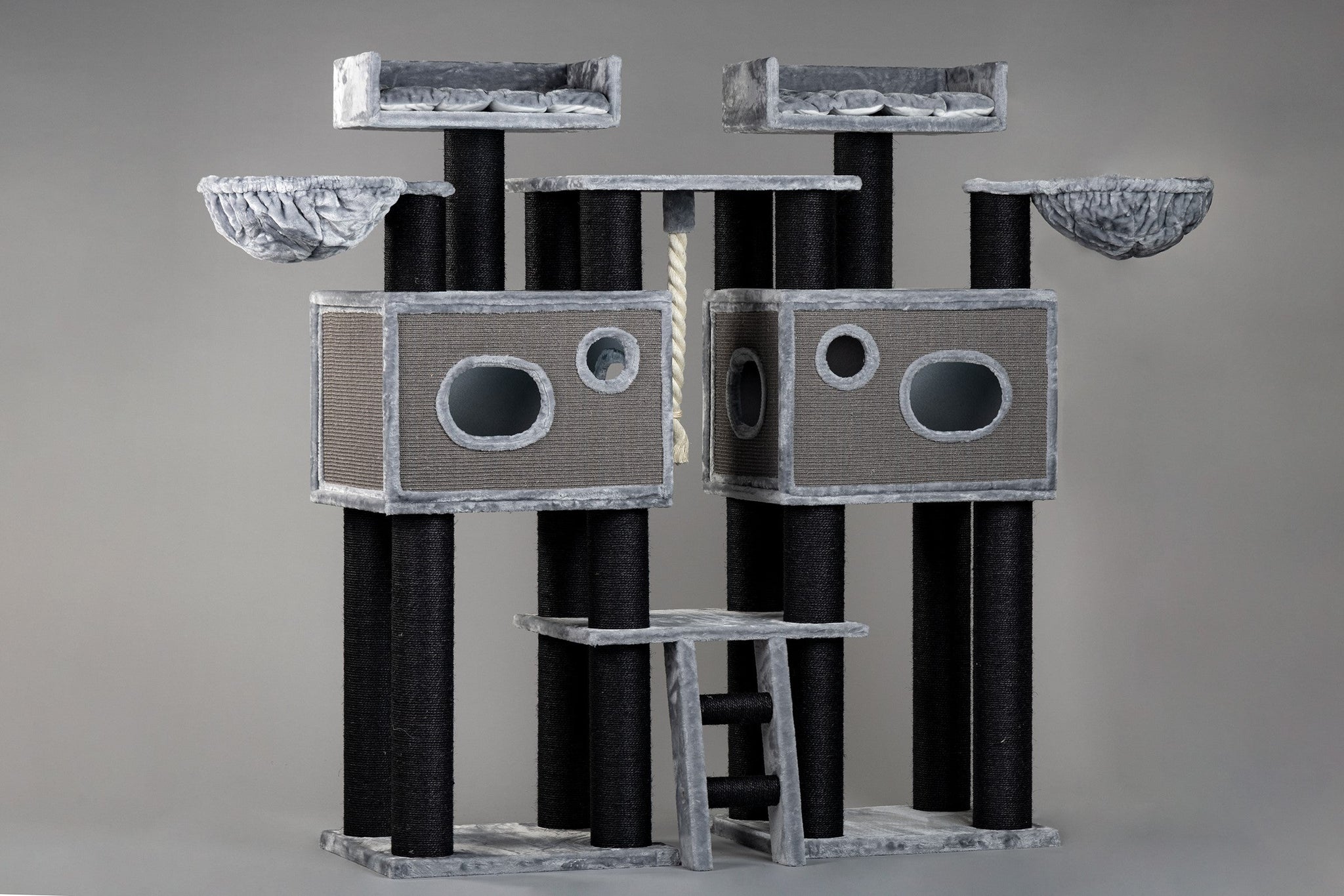 Royal Cat Palace Blackline Light Grey - XXL Cat Tree for large cats