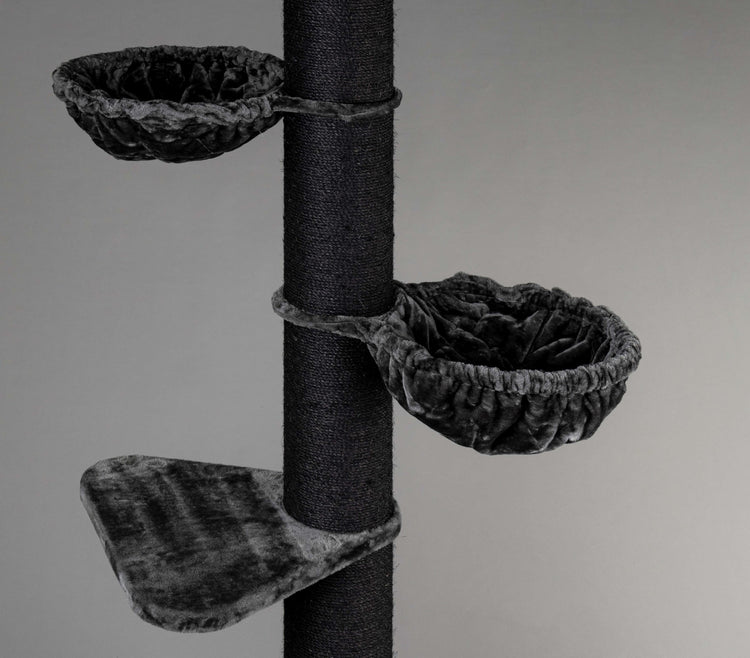 Cat Tree Maine Coon Tower Blackline (Dark Grey)