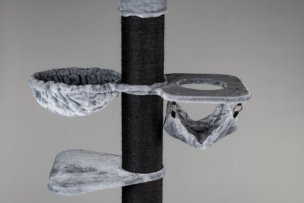 Cat Tree Maine Coon Tower Blackline Crown (Light Grey)