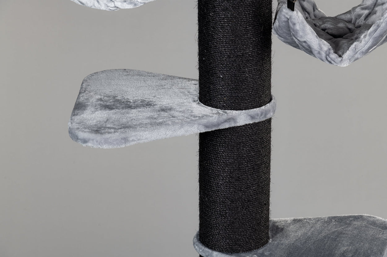 Cat Tree Maine Coon Tower Blackline Crown (Light Grey)