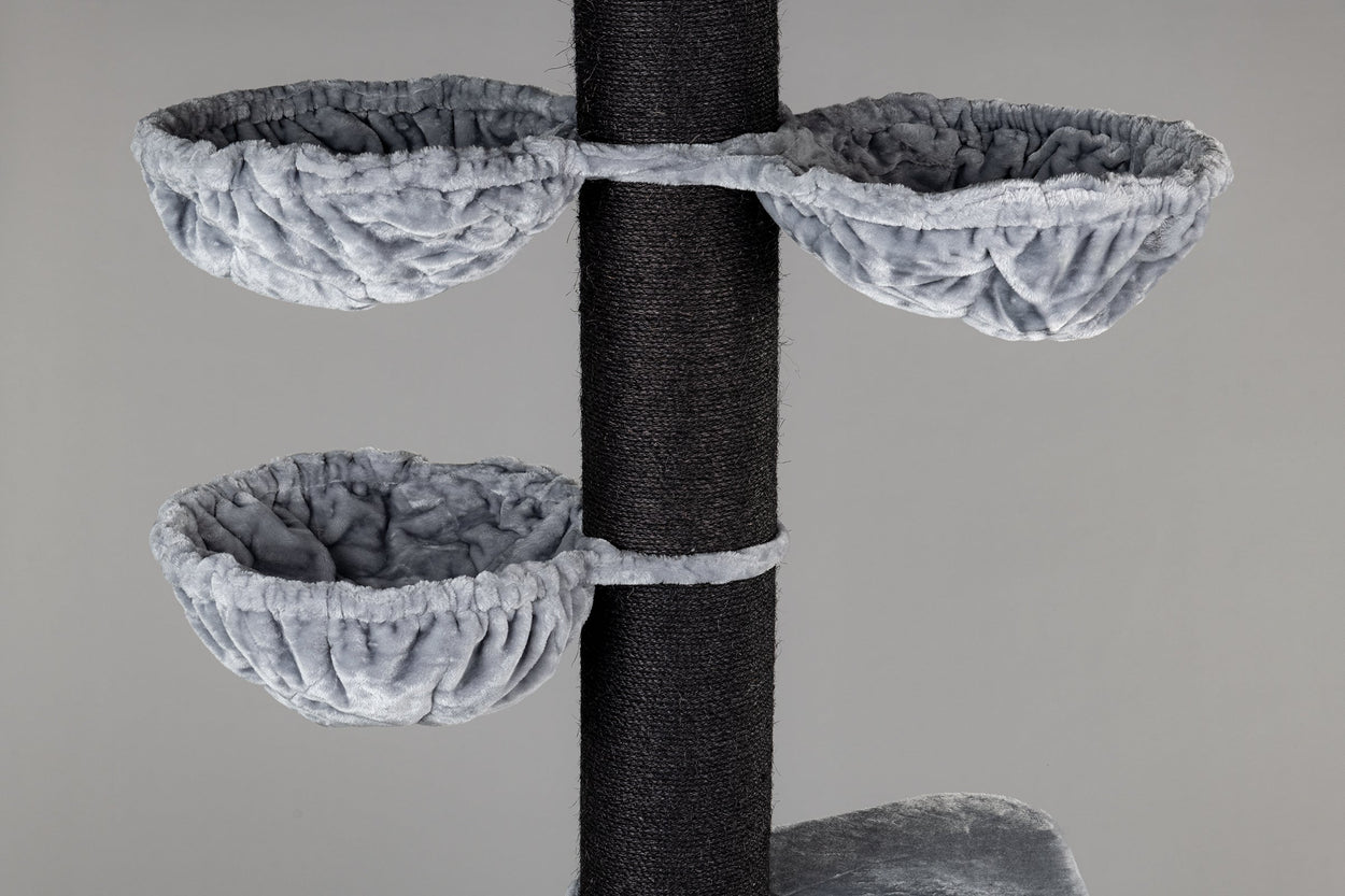 Cat Tree Maine Coon Tower Blackline Plus (Light Grey)