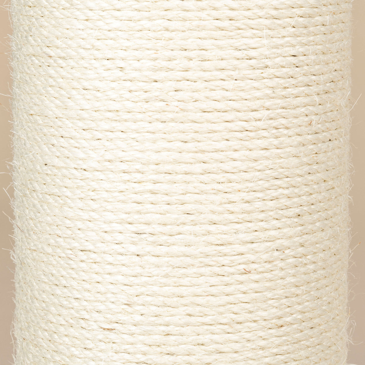 Sisal Pole 30 cm x 20 cmØ - M10 - 4 Screw Holes (Cream)