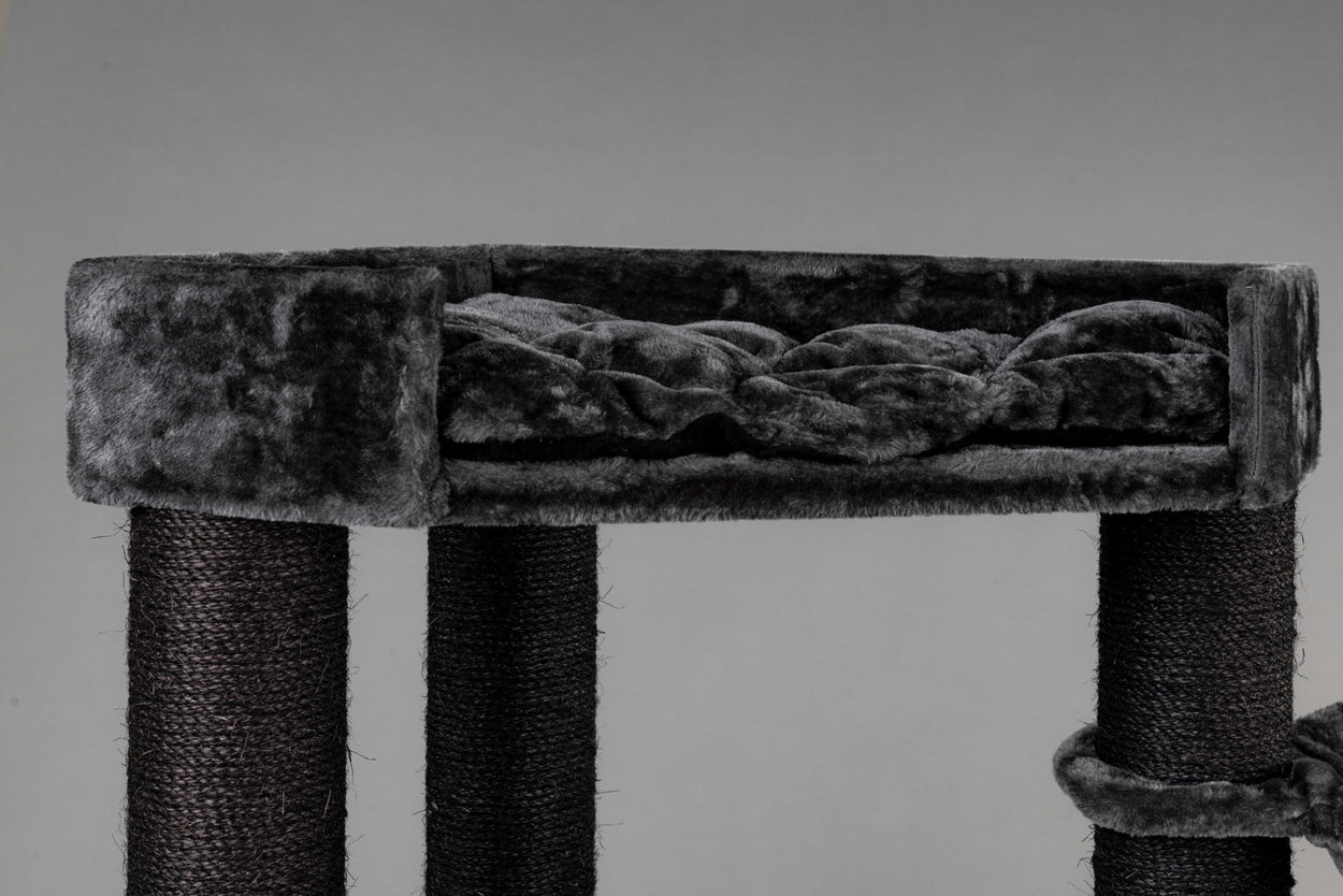 Dark Grey Lounge Lying Area Corner Coon (incl. cushion)