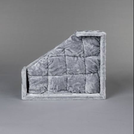 Light Grey Lounge Lying Area Corner Coon (incl. cushion)