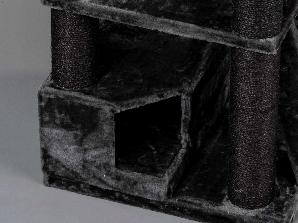 Playhouse Dark Grey, Corner Coon 55 x 35 x 25 cm (incl. cushion)