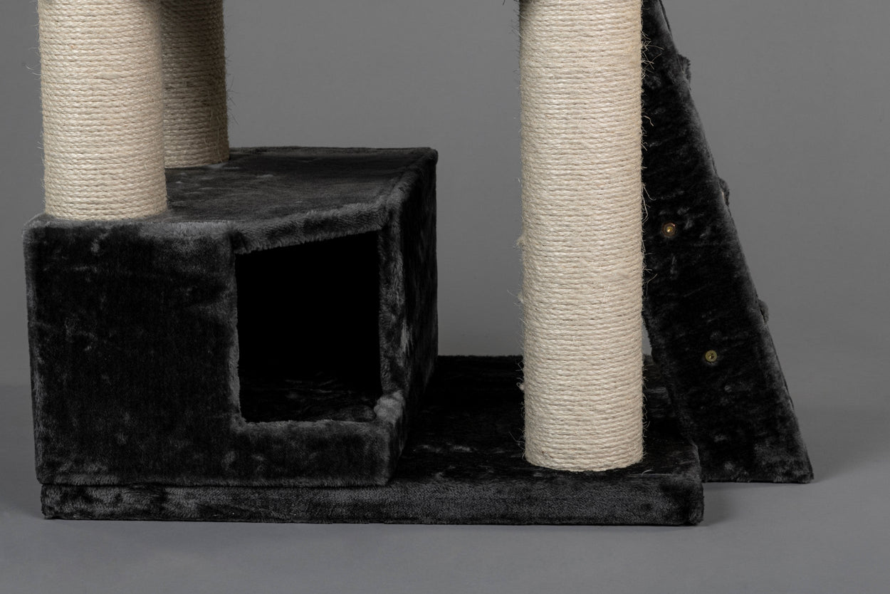 Playhouse Dark Grey, Corner Coon 55 x 35 x 25 cm (incl. cushion)